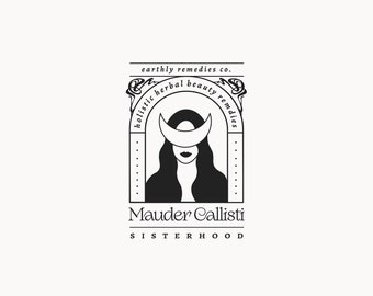 MAUDER CALLISTI | 59 |  Eclectic Logo Design (art nouveau, herbal, remedies, beauty, cosmetics, sisterhood, earthly, holistic  logo)