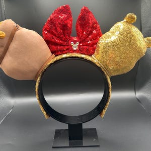 Winnie the Pooh inspired mouse ears. Pooh Bear and hunny pot ear headband. image 8