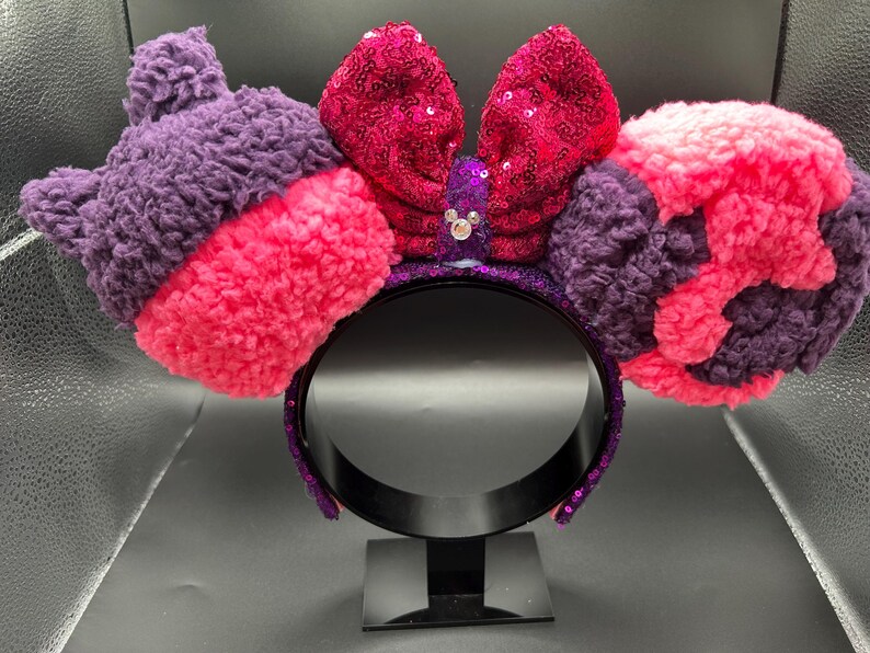 Cheshire Cat inspired mouse ears. Grinning cat from Alice in Wonderland ear headband image 6