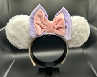 Daisy Duck inspired mouse ears. Pastel duck ear headband.