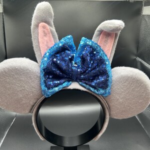 Judy Hopps-inspirerat pannband med kaninöron, Zootropolis-musöron bild 5