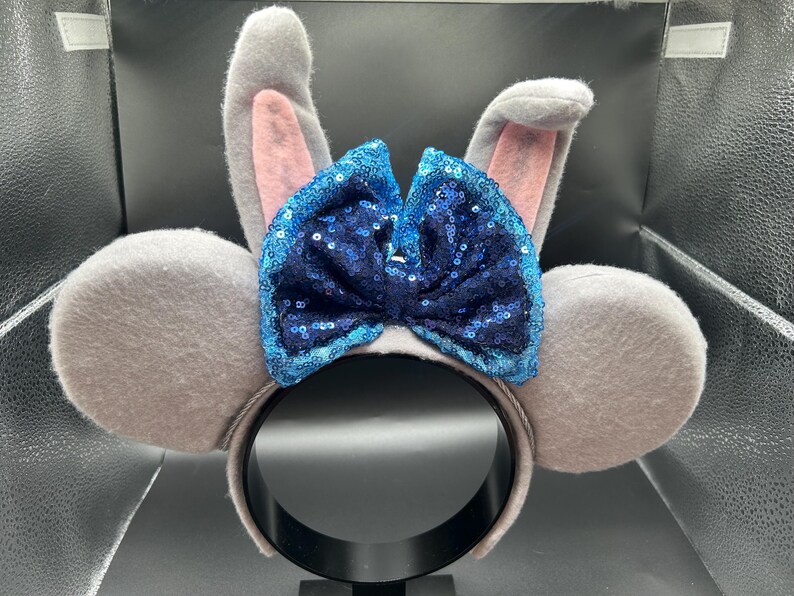 Judy Hopps-inspirerat pannband med kaninöron, Zootropolis-musöron bild 5