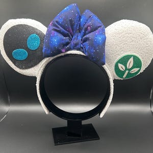 Eve Inspired Mouse Ears: Wall-e movie ear headband, Earth Day Costume