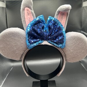 Judy Hopps-inspirerat pannband med kaninöron, Zootropolis-musöron bild 6