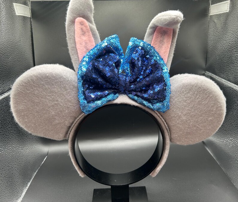 Judy Hopps-inspirerat pannband med kaninöron, Zootropolis-musöron bild 6