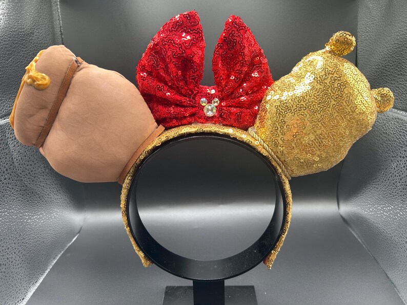 Winnie the Pooh inspired mouse ears. Pooh Bear and hunny pot ear headband. image 7
