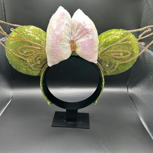 Tinkerbell inspirierte Ohren. Lass die Ohren leuchten! Grüner Feen-Mausohr-Stirnband