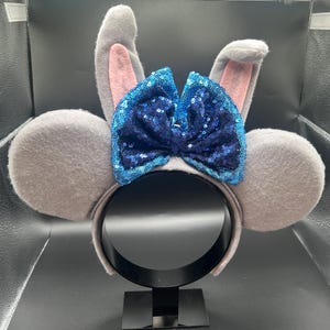 Judy Hopps-inspirerat pannband med kaninöron, Zootropolis-musöron bild 1