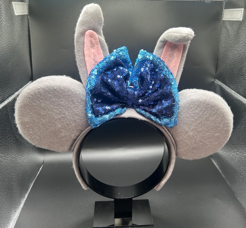 Judy Hopps-inspirerat pannband med kaninöron, Zootropolis-musöron bild 1