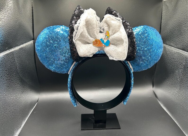 Wonderland mouse ears. Alice in Wonderland inspired ear headband. image 2