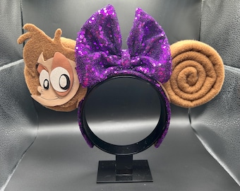 Abu Monkey inspired Mouse Ear Headband: Aladdin Inspired Furry Friend