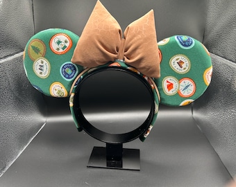 Wilderness explorer badges mouse ears. Up movie ear headband