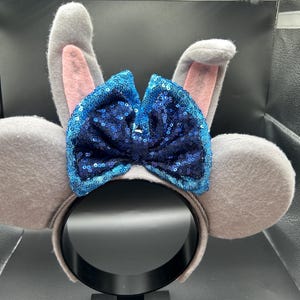 Judy Hopps-inspirerat pannband med kaninöron, Zootropolis-musöron bild 4