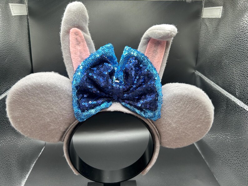 Judy Hopps-inspirerat pannband med kaninöron, Zootropolis-musöron bild 4