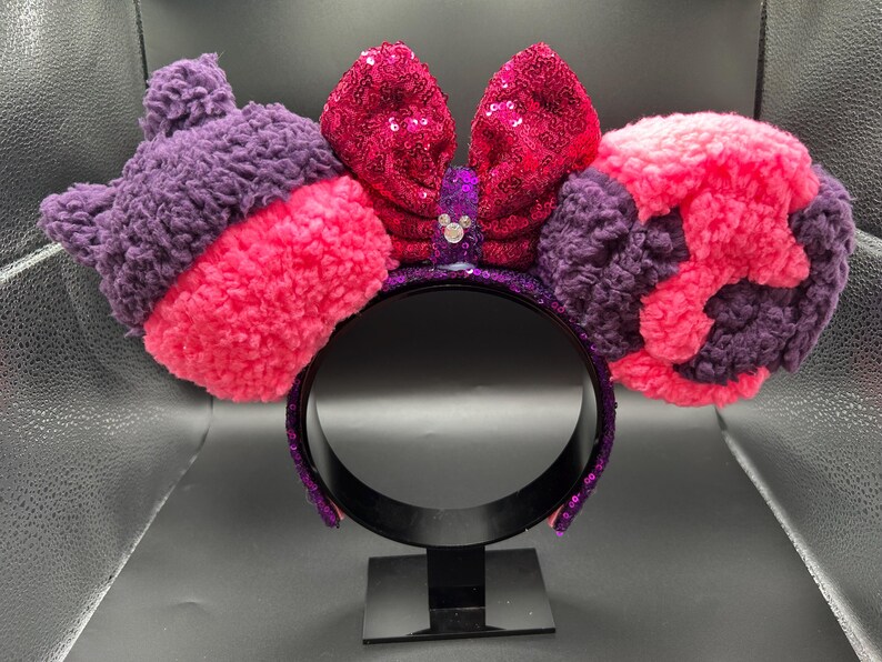 Cheshire Cat inspired mouse ears. Grinning cat from Alice in Wonderland ear headband image 7