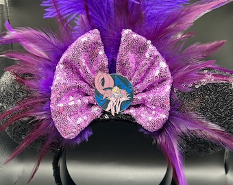 Yzma inspired mouse ears. “Pull the lever Kronk” ear headband. Emperors new groove ears