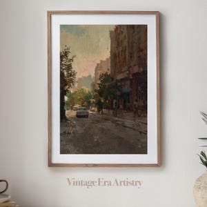 Vintage City & Apartment Oil Painting, High Quality Printable Wall Art, Digital Download, Digital Print, Printable Artwork | 0134