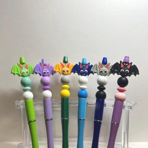 Bat Halloween Customizable Bead Pens