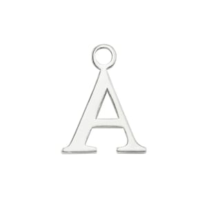 Sterling Silver Alphabet Charm ~ A