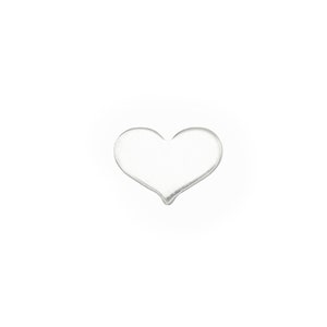 Cœur en argent sterling à souder, 5 mm