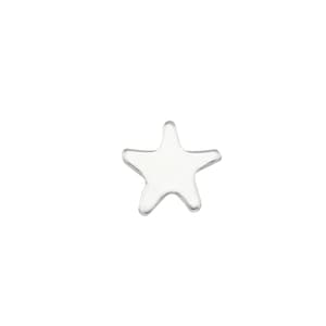 Sterling Silver Star Solderable Accent 5.25mm