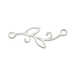 Sterling Silber Blatt Verbinder 20 mm