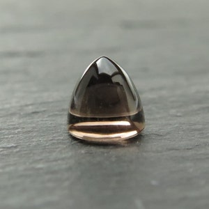 Smoky Quartz Bullet Cabochon 5mm