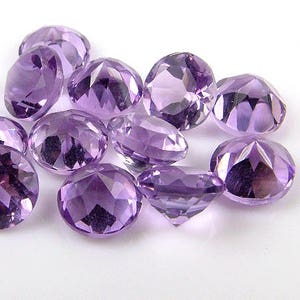 Brazilian Amethyst Brilliant Faceted Round Gemstone ~ Various Sizes