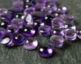 African Amethyst Round Cabochon Gemstone ~ Various Sizes