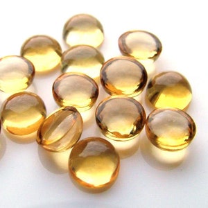 Citrine Round Cabochon ~ Various Sizes