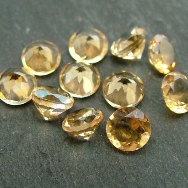 Citrine Faceted Round ~ Various Sizes