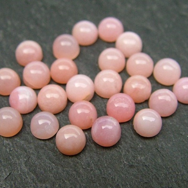 Pink Opal Round Cabochon ~ Various Sizes