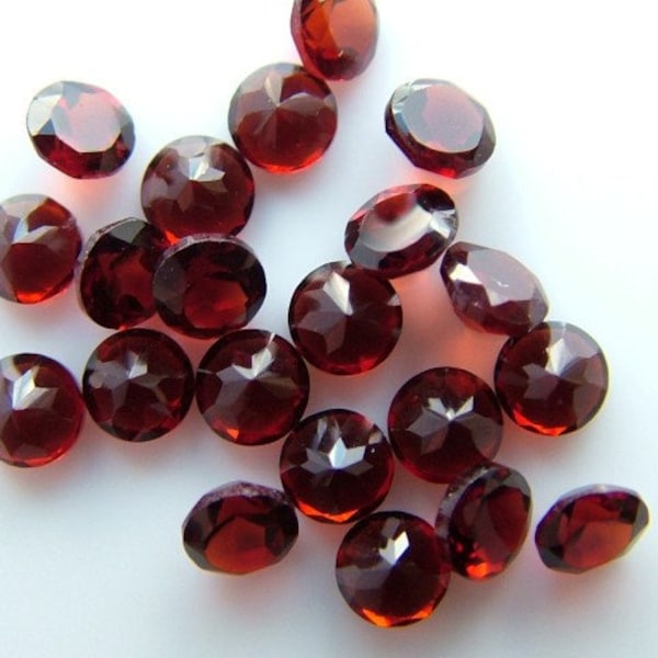 Garnet Faceted Round ~ Various Sizes