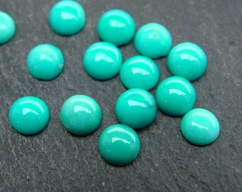 Cabochon rond turquoise ~ Différentes tailles