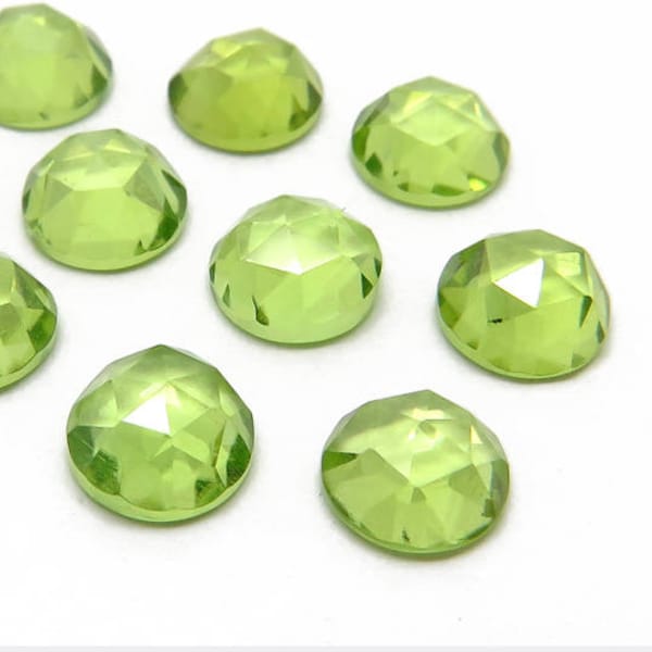 Peridot Rose Cut Cabochon ~ Various Sizes