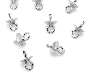 Sterling Silver Cup and Peg Drop 3mm