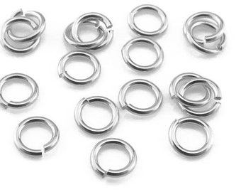10 pcs Sterling Silver Open Jump Ring 3mm ~ 24ga
