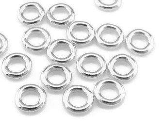 10 g of Sterling Silver 925 4mm Open Jump Rings - AmberGemstones