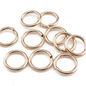 Gold Filled Open Jump Ring 8mm ~ 18ga