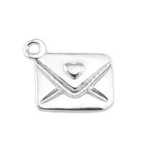 Sterling Silver Love Letter Charm 10mm