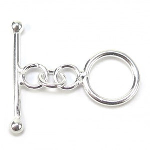 Sterling Silver Toggle and Bar Clasp 10mm