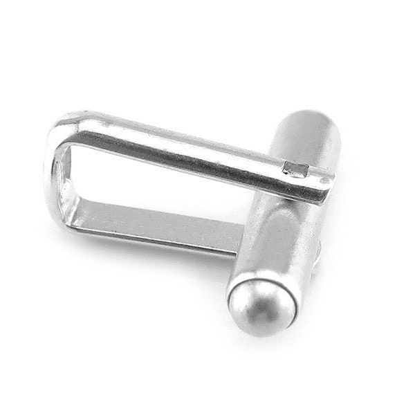 Sterling Silver Plain Cufflink