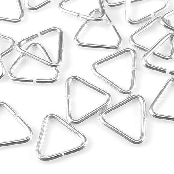 10 Stück ~ Sterling Silber Open Triangle Component 5mm