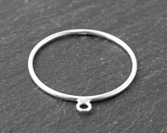 Sterling Silver Stacking Ring 18.5mm ~ Size L