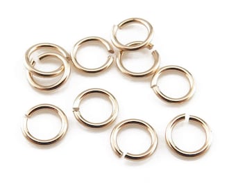 10 pcs ~ Gold Filled Open Jump Ring 3.5mm ~ 24ga
