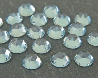 Natural Aquamarine Round aaa Quality Cabochon Rose Cut 8 mm 1 Pcs