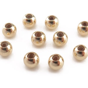 Perlina intelligente riempita d&#39;oro da 4 mm (diametro interno 1,2 mm)
