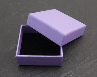 Earring/Pendant Box with Foam Insert ~ Lilac ~ 55mm x 55mm