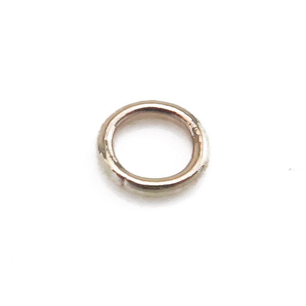 9K Gold Closed Jump Ring 4mm ~ 22g ~ 1 Piece