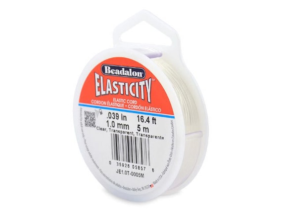Beadalon Elasticity 0.39" (1mm) ~ Clear ~ 5 metres